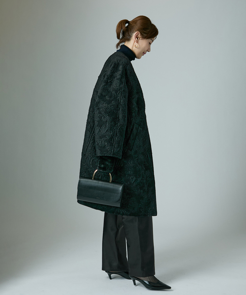 セール】manipuri マニプリ ジャガード スナップダーツコート