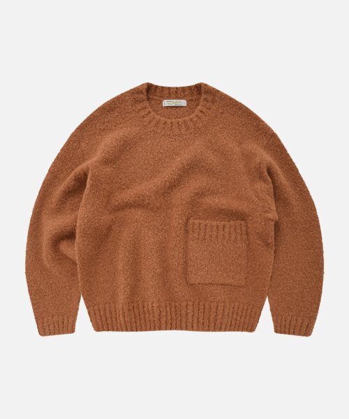 FRIZMWORKS(フリズムワークス)の「ALPACA BOUCLE KNIT _ ORANGE(ニット/セーター・メンズ・その他・SMALL/MEDIUM)」の1枚目の写真