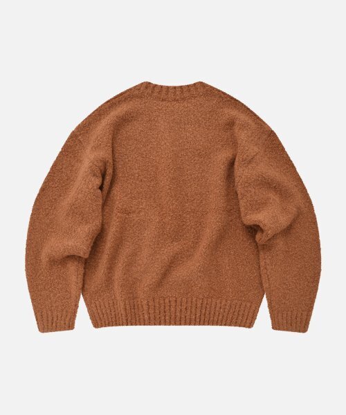 FRIZMWORKS(フリズムワークス)の「ALPACA BOUCLE KNIT _ ORANGE(ニット/セーター・メンズ・その他・SMALL/MEDIUM)」の2枚目の写真
