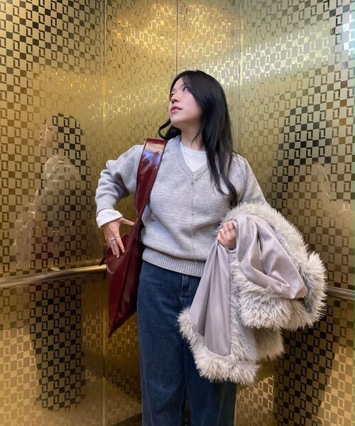 MUSINSA STANDARD WOMAN（ムシンサスタンダードウーマン）の「ウィメンズパネルワイドデニムパンツ [ディープインディゴ]（デニムパンツ・レディース・その他・30/24/25/26/27/28/29）」の8枚目の写真
