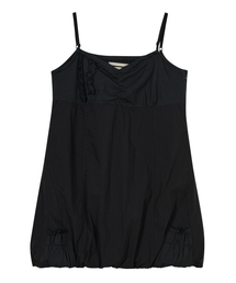 TYPESERVICE（タイプサービス）の「Dual Fabric Shirred Dress [Black]（ワンピース）」