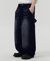 TRILLION（トリリオン）の「Vintage Washed Carpenter Corduroy Pants (NAVY)（その他パンツ）」