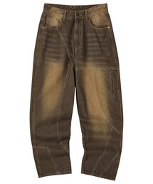 TRAVEL（トラベル）の「Cut Wash Denim Pants Sand Brown（デニムパンツ）」