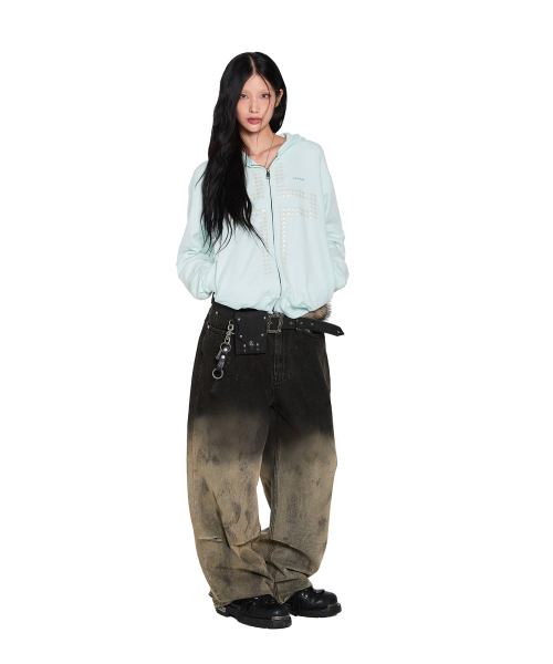 AAKAM(アーカム)の「Cross Rhinestone Zip-Up Hoodie (Ice Blue)(パーカー・レディース・その他・1/2)」の7枚目の写真