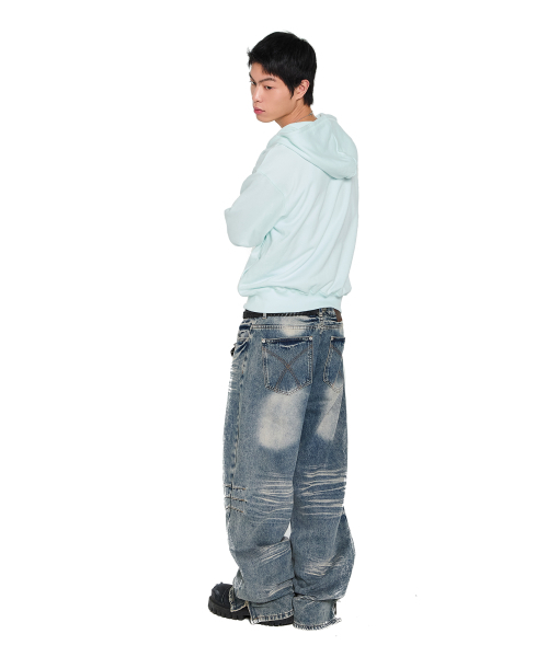 AAKAM(アーカム)の「Cross Rhinestone Zip-Up Hoodie (Ice Blue)(パーカー・レディース・その他・1/2)」の13枚目の写真