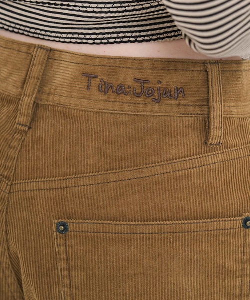 TINA:JOJUN(ティーナジョジュン)の「刺繍入り コーデュロイ ストレートパンツ TINA:JOJUN(その他パンツ・レディース・ネイビー/ピンク・M/S)」の10枚目の写真