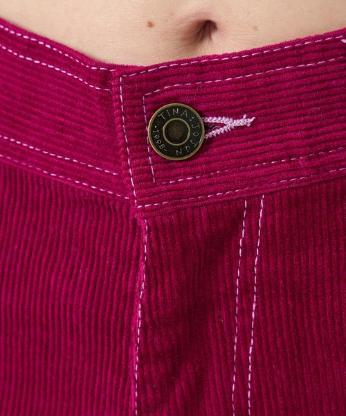 TINA:JOJUN(ティーナジョジュン)の「刺繍入り コーデュロイ ストレートパンツ TINA:JOJUN(その他パンツ・レディース・ネイビー/ピンク・M/S)」の20枚目の写真