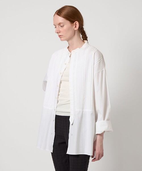 Pheeta(フィータ)の「<Pheeta>Trinity ロングスリーブ シャツ -UNISEX-/014CUN-SH0(シャツ/ブラウス・レディース・ブラック/ホワイト・1/2)」の10枚目の写真