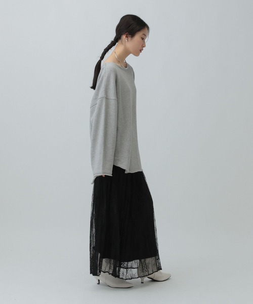 LEPSIM(レプシィム)の「レースプリーツスカート 600226(スカート・レディース・ブラック/アイボリー・FREE)」の13枚目の写真