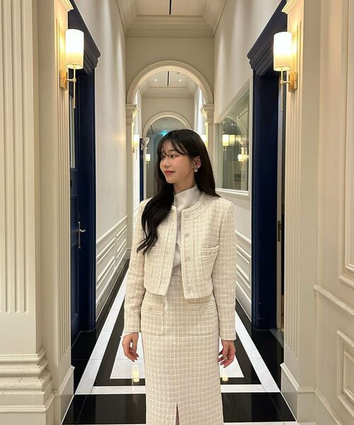BRILLEMONTHS（ブリルモンス）の「ブリルツイードスカート[ベージュ]（スカート・レディース・その他・66/55）」の7枚目の写真