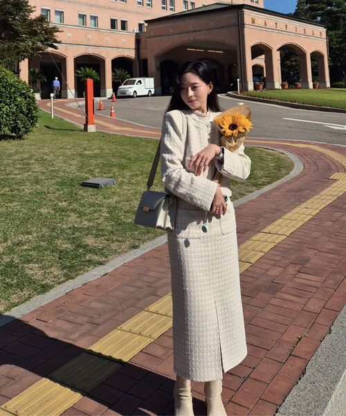 BRILLEMONTHS（ブリルモンス）の「ブリルツイードスカート[ベージュ]（スカート・レディース・その他・66/55）」の10枚目の写真