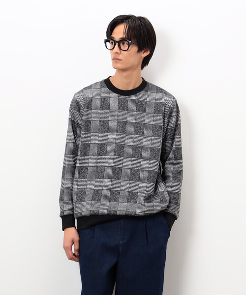 COMME CA ISM（コムサイズム）の「裏起毛 チェック プルオーバー（Tシャツ/カットソー・メンズ・チェック/ブラック・MEDIUM/LARGE）」の10枚目の写真