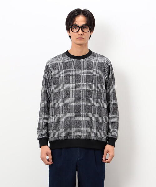 COMME CA ISM（コムサイズム）の「裏起毛 チェック プルオーバー（Tシャツ/カットソー・メンズ・チェック/ブラック・MEDIUM/LARGE）」の11枚目の写真