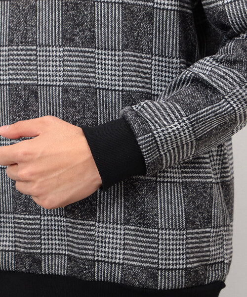 COMME CA ISM（コムサイズム）の「裏起毛 チェック プルオーバー（Tシャツ/カットソー・メンズ・チェック/ブラック・MEDIUM/LARGE）」の15枚目の写真