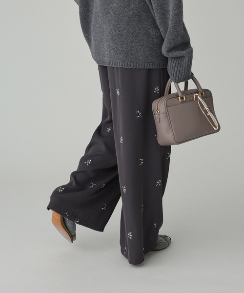 BABYLONE（バビロン）の「花刺繍イージーパンツ（その他パンツ・レディース・ブラック/チャコール・フリー）」の11枚目の写真