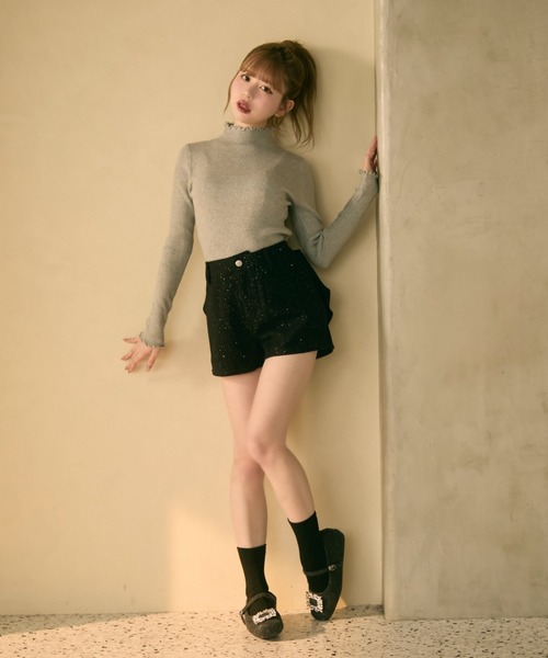 【締切1月いっぱい】バックリボンラメショートパンツ セール】バックリボンラメショートパンツ（その他パンツ）｜TITTY&CO