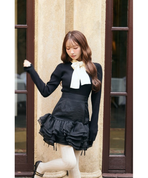 Romantic Sheer Frill Skirt（スカート）｜MISTREASS（ミストレアス