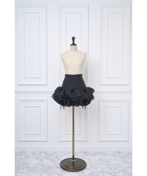 MISTREASS(ミストレアス)の「Romantic Sheer Frill Skirt(スカート・レディース・ブラウン/アイボリー/ブラック・FREE)」の12枚目の写真