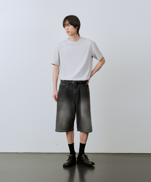 LEIRE（ルアール）の「ヴィンテージウォッシュドバミューダショーツ[ブラック]（その他パンツ・メンズ・その他・MEDIUM/LARGE/X-LARGE）」の4枚目の写真
