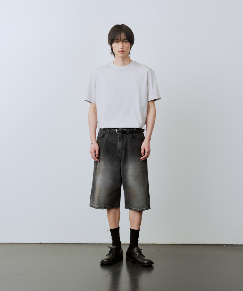 LEIRE（ルアール）の「ヴィンテージウォッシュドバミューダショーツ[ブラック]（その他パンツ・メンズ・その他・MEDIUM/LARGE/X-LARGE）」の5枚目の写真