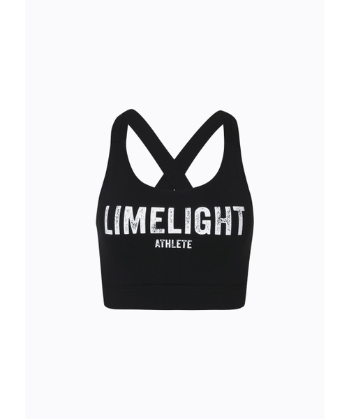LIMELIGHT APPAREL(ライムライトアパレル)の「ライムライト ビッグロゴスポーツブラ Vライン(ブラック/ホワイト)(チューブトップ・レディース・その他・SMALL/LARGE/MEDIUM)」の2枚目の写真