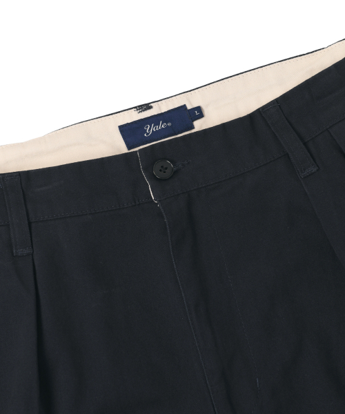 YALE（イェール）の「プレミアムビンテージツーピンタックワイドチノパンツ_ネイビー（その他パンツ・レディース・その他・SMALL/MEDIUM/LARGE/X-LARGE/X-SMALL）」の3枚目の写真