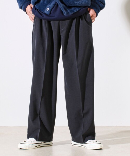 GLOSTER（グロスター）の「【セットアップ対応】ウールライクワイドパンツ（その他パンツ・メンズ・ブラウン/ブラック/チャコールグレー・S/M/L）」の14枚目の写真