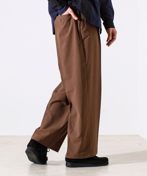 GLOSTER（グロスター）の「【セットアップ対応】ウールライクワイドパンツ（その他パンツ・メンズ・ブラウン/ブラック/チャコールグレー・S/M/L）」の18枚目の写真