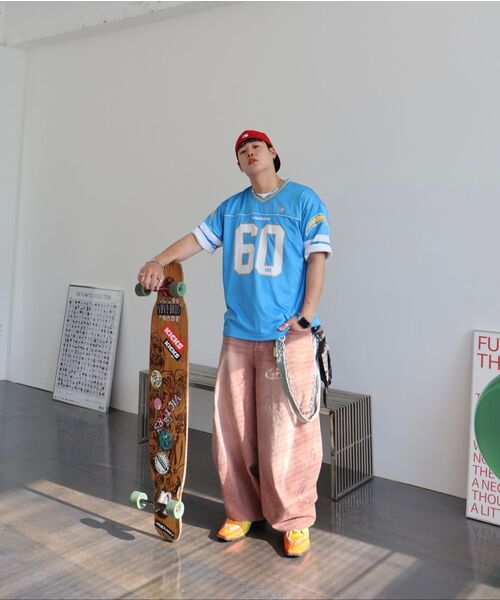 NOT4NERD(ノットフォーナード)の「Extra Wide Balloon Pants - Pink(デニムパンツ・レディース・その他・LARGE/MEDIUM/X-LARGE/SMALL)」の4枚目の写真