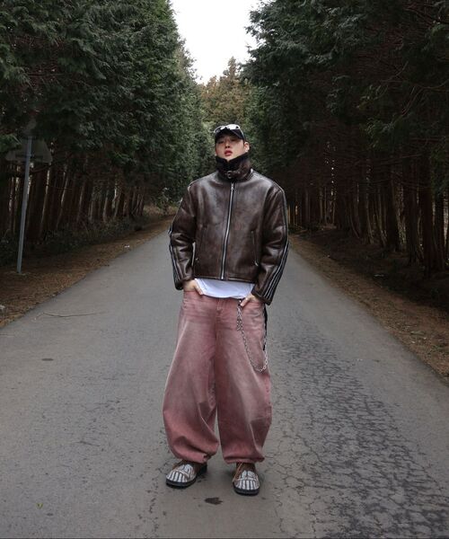 NOT4NERD(ノットフォーナード)の「Extra Wide Balloon Pants - Pink(デニムパンツ・レディース・その他・LARGE/MEDIUM/X-LARGE/SMALL)」の19枚目の写真