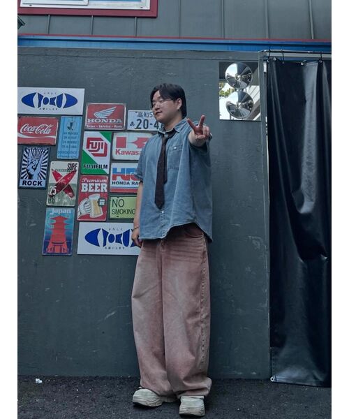 NOT4NERD(ノットフォーナード)の「Extra Wide Balloon Pants - Pink(デニムパンツ・レディース・その他・LARGE/MEDIUM/X-LARGE/SMALL)」の16枚目の写真