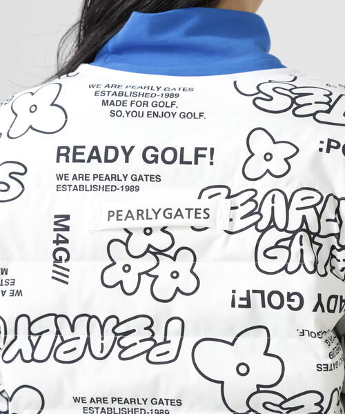 PEARLY GATES(パーリーゲイツ)の「【PEARLY GATES】NyストレッチBIGリップストップ中綿2WAYスニードジャック <ロゴ×花柄>(その他トップス・レディース・ホワイト系その他・SMALL/MEDIUM/LARGE)」の3枚目の写真