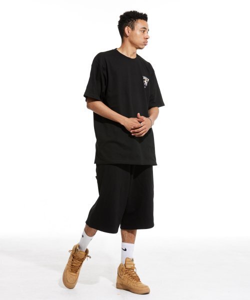 CREAM SODA LAB（クリームソーダラボ）の「カーペンター ルーズフィット トレーニング ショートパンツ ブラック（その他パンツ・レディース・その他・LARGE/MEDIUM/X-LARGE）」の4枚目の写真