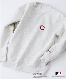 PEANUTS（ピーナッツ）の「【PEANUTS×MLB】オリジナルデザイン KIDS裏起毛トレーナー キッズサイズ ヤンキース ドジャース カブス キャラクター（スウェット）」