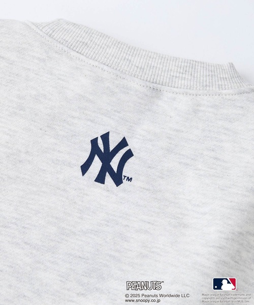 PEANUTS（ピーナッツ）の「【PEANUTS×MLB】オリジナルデザイン KIDS裏起毛トレーナー キッズサイズ ヤンキース ドジャース カブス キャラクター（スウェット・キッズ・ブルー系その他/グレー系その他2/ベージュ系その他2/グレー系その他/ブラック系その他3/ベージュ系その他3・150cm/130cm/140cm/160cm）」の20枚目の写真