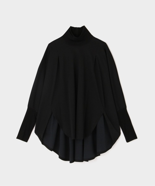 LE PHIL(ルフィル)の「◆コンパクトポンチオーバーサイズハイネック(シャツ/ブラウス・レディース・ネイビー/ブラック/ホワイト・F)」の2枚目の写真