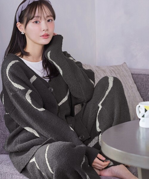 Tiaclasse(ティアクラッセ)の「ふわもちニュアンス配色ニットパンツ(その他パンツ・レディース・アイボリー/チャコールグレー/ベージュ・FREE)」の10枚目の写真