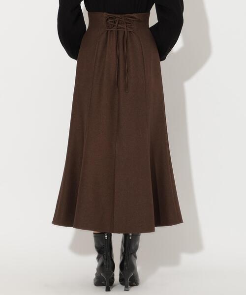 AND COUTURE（アンドクチュール）の「フロントZIPマーメイドスカート（スカート・レディース・ブラック/ブラウン/ベージュ・MEDIUM/SMALL）」の13枚目の写真