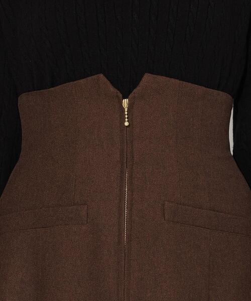 AND COUTURE（アンドクチュール）の「フロントZIPマーメイドスカート（スカート・レディース・ブラック/ブラウン/ベージュ・MEDIUM/SMALL）」の14枚目の写真