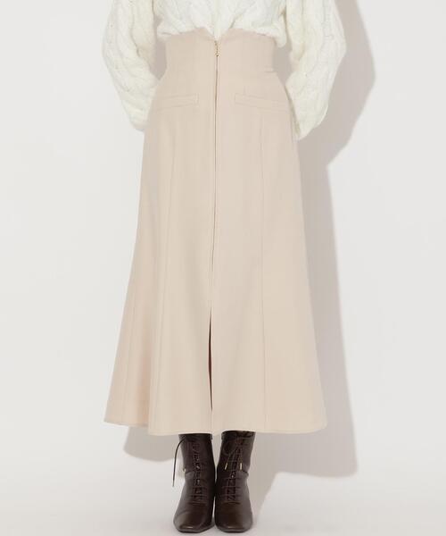 AND COUTURE（アンドクチュール）の「フロントZIPマーメイドスカート（スカート・レディース・ブラック/ブラウン/ベージュ・MEDIUM/SMALL）」の3枚目の写真