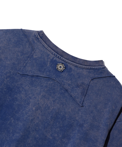 ULKIN（ウルキン）の「[ディズニー] ブリーチウォッシュパッチワーク長袖Tシャツ_ブルー（Tシャツ/カットソー・レディース・ブルー・FREE）」の7枚目の写真