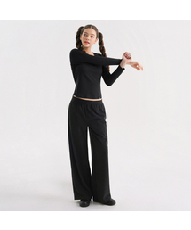 SKULLPIG（スカルピグ）の「SWP25057-01 コーデュロイワイドパンツ ブラック（その他パンツ）」