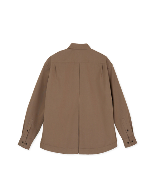 SYNQIA(シンキア)の「インバーテッドプリーツユーティリティシャツ ブラウン(シャツ/ブラウス・メンズ・その他・MEDIUM/LARGE)」の2枚目の写真