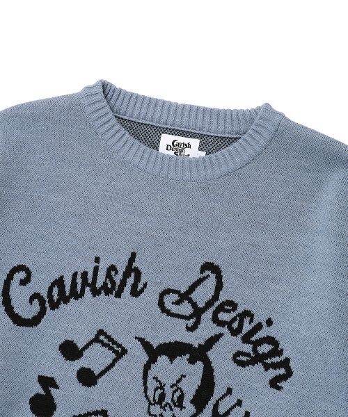 Cavish(カビシ)の「61ROAD KNIT SWEATER BLUE(CV2ESUK600A)(ニット/セーター・レディース・ブルー・SMALL/MEDIUM/LARGE)」の3枚目の写真