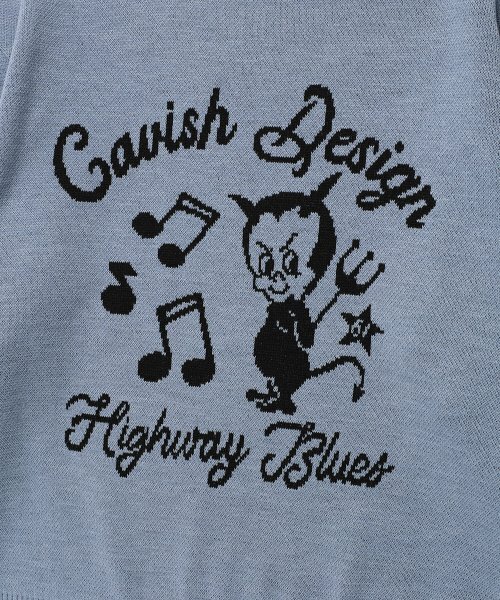 Cavish(カビシ)の「61ROAD KNIT SWEATER BLUE(CV2ESUK600A)(ニット/セーター・レディース・ブルー・SMALL/MEDIUM/LARGE)」の4枚目の写真