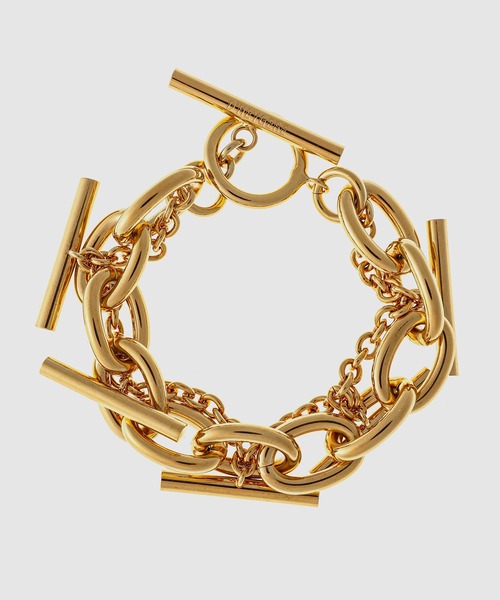 D'heygere(ディヘラ)の「T-Bar Bracelet(ブレスレット・レディース・シルバー/ゴールド・2/1)」の2枚目の写真