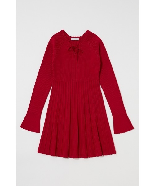 MOUSSY（マウジー）の「PICO RIBBON ミニドレス（ワンピース・レディース・ネイビー/レッド/ブラック・2/1）」の17枚目の写真