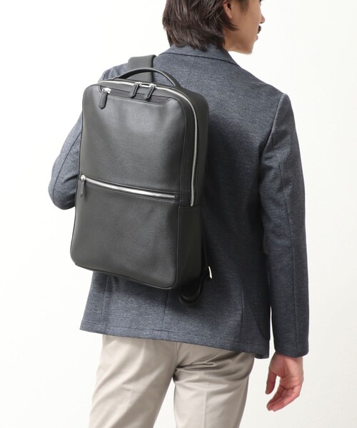 NOLLEY'S LIGHT(ノーリーズライト)の「《ビジカジ対応》 LEATHER BACKPACK(バックパック/リュック・メンズ・ブラック・FREE)」の3枚目の写真