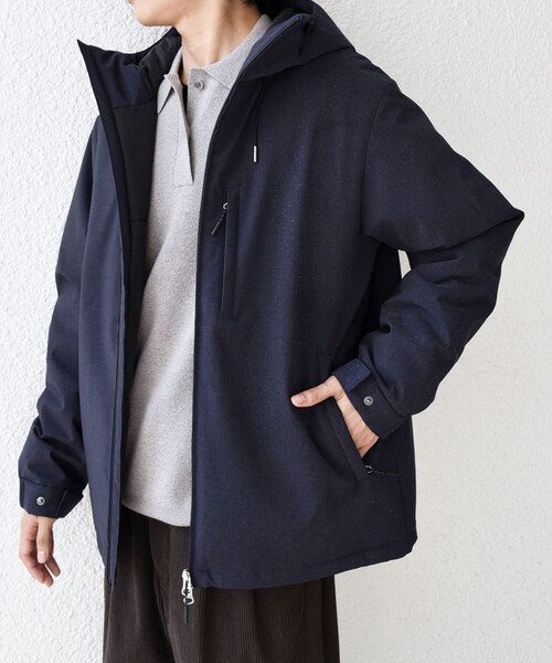 SHIPS any:〈手洗い可能/撥水〉ウールライク ユーティリティー 中綿