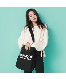 DREPISODE（ドレピソード）の「DQCロゴキャンバスクロスバッグ DL16-BK（メッセンジャーバッグ）」